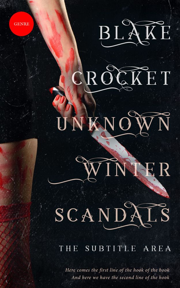 Front view of Woodsmoke #6384 - Premade Horror Book Cover | BookCoverZone