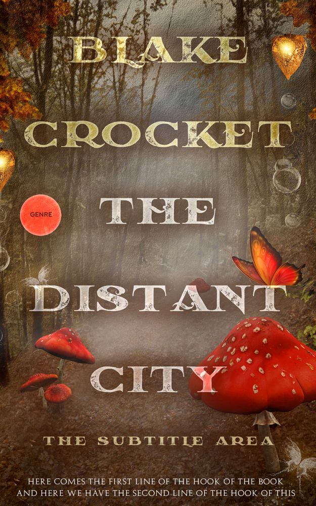 Front view of Millbrook #6492 - Premade Fantasy Book Cover | BookCoverZone