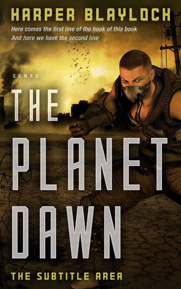 Front view of Sorrell Brown #6852 - Premade Apocalyptica Book Cover | BookCoverZone