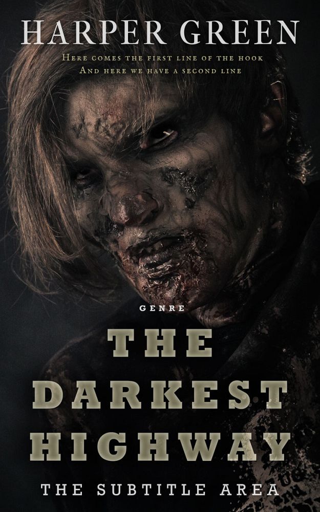 Front view of Cod Gray #7022 - Premade Horror Book Cover | BookCoverZone