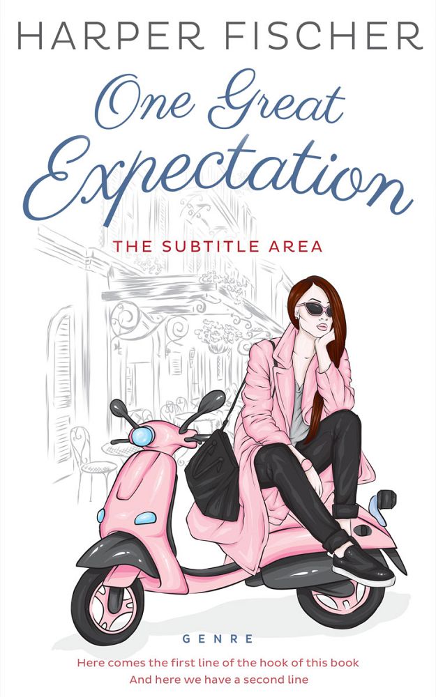 Front view of Twilight #7046 - Premade Chick Lit Book Cover | BookCoverZone