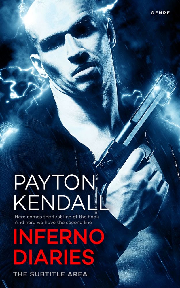 Front view of Gray Suit #7184 - Premade Action & Adventure Book Cover | BookCoverZone