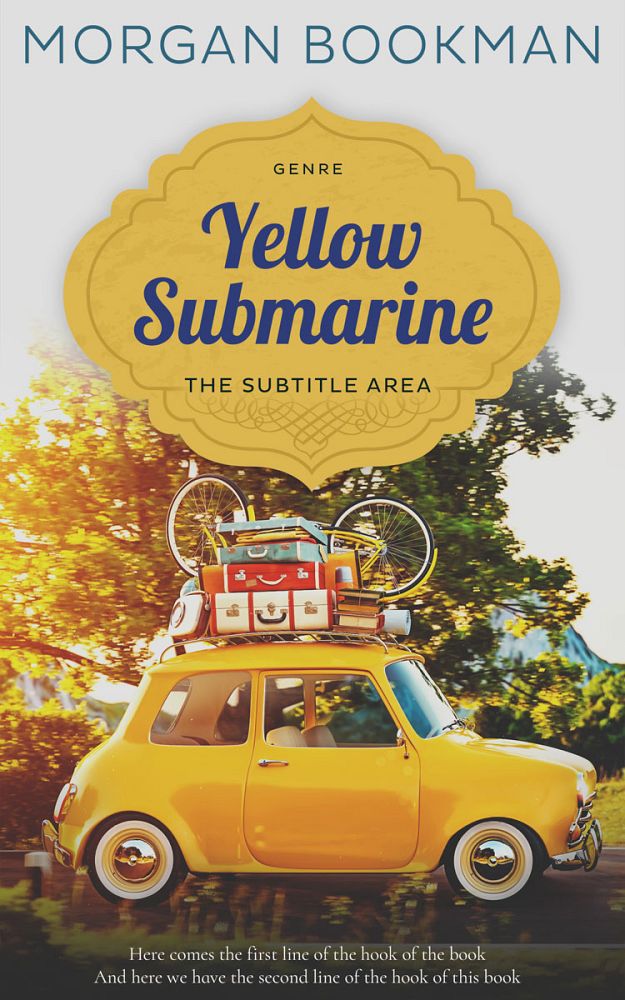 Front view of Masala #7278 - Premade Travel Book Cover | BookCoverZone