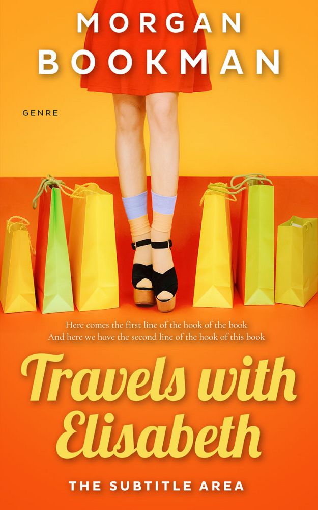 Front view of Carrot Orange #7282 - Premade Chick Lit Book Cover | BookCoverZone