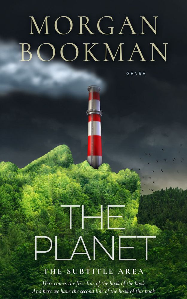 Front view of Heavy Metal #7335 - Premade Environment & Ecology Book Cover | BookCoverZone