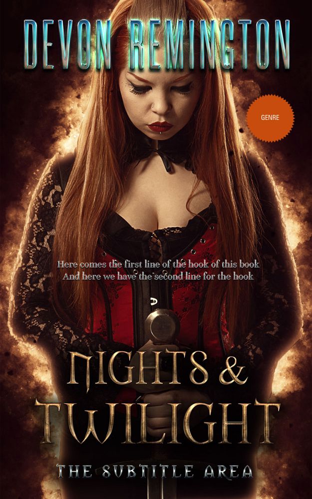 Front view of Tamarind #7634 - Premade Fantasy Book Cover | BookCoverZone