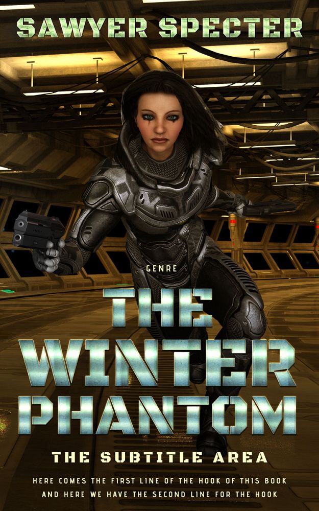 Front view of Mikado #7722 - Premade Science Fiction Book Cover | BookCoverZone