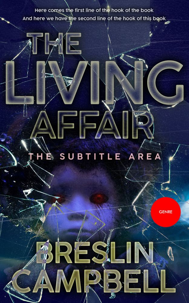 Front view of Mirage #7886 - Premade Horror Book Cover | BookCoverZone