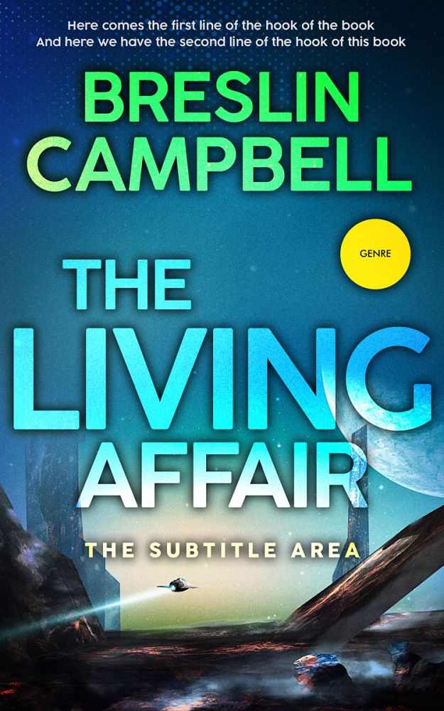 Front view of Blumine #7891 - Premade Science Fiction Book Cover | BookCoverZone