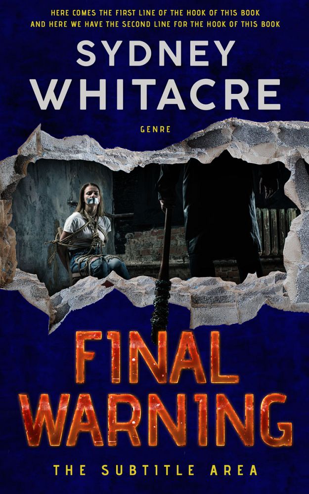 Front view of Sandal #8028 - Premade Mystery & Thriller & Suspense Book Cover | BookCoverZone