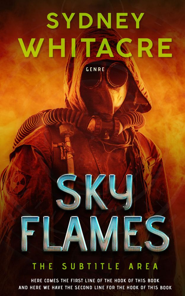 Front view of Clinker #8065 - Premade Apocalyptica Book Cover | BookCoverZone