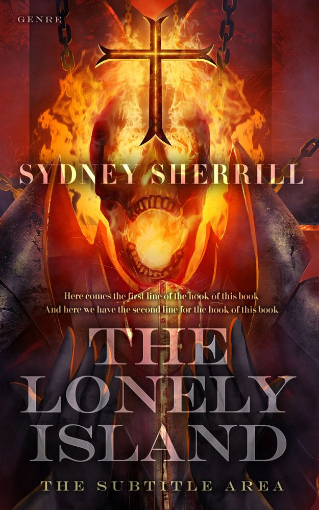 Front view of Jon #8148 - Premade Horror Book Cover | BookCoverZone