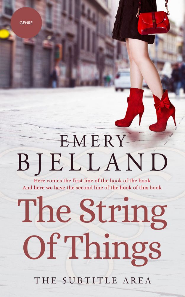 Front view of Bon Jour #8195 - Premade Chick Lit Book Cover | BookCoverZone