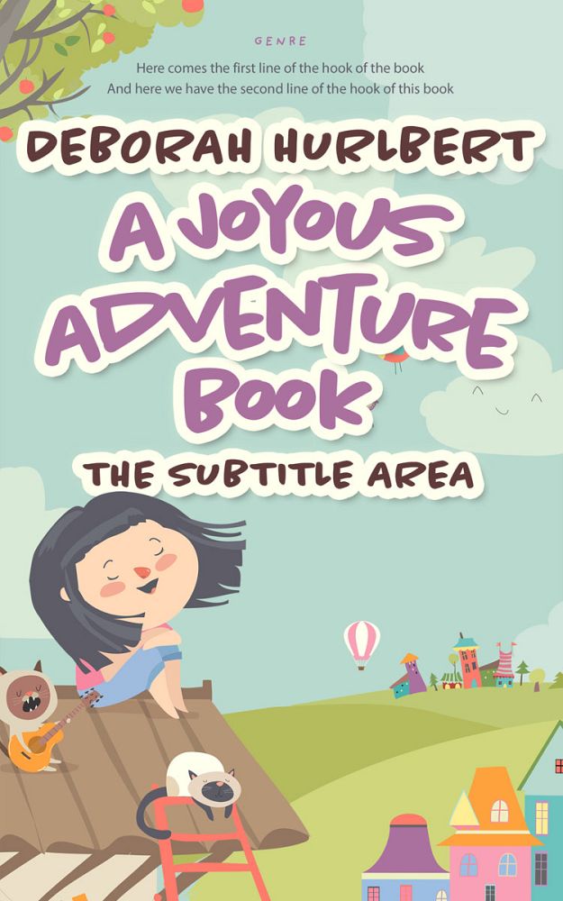 Front view of Pale Leaf #8342 - Premade Children's Book Cover | BookCoverZone