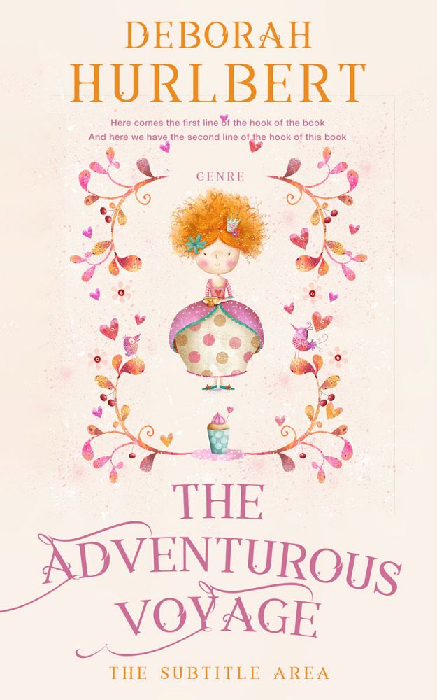 Front view of Linen #8358 - Premade Children's Book Cover | BookCoverZone