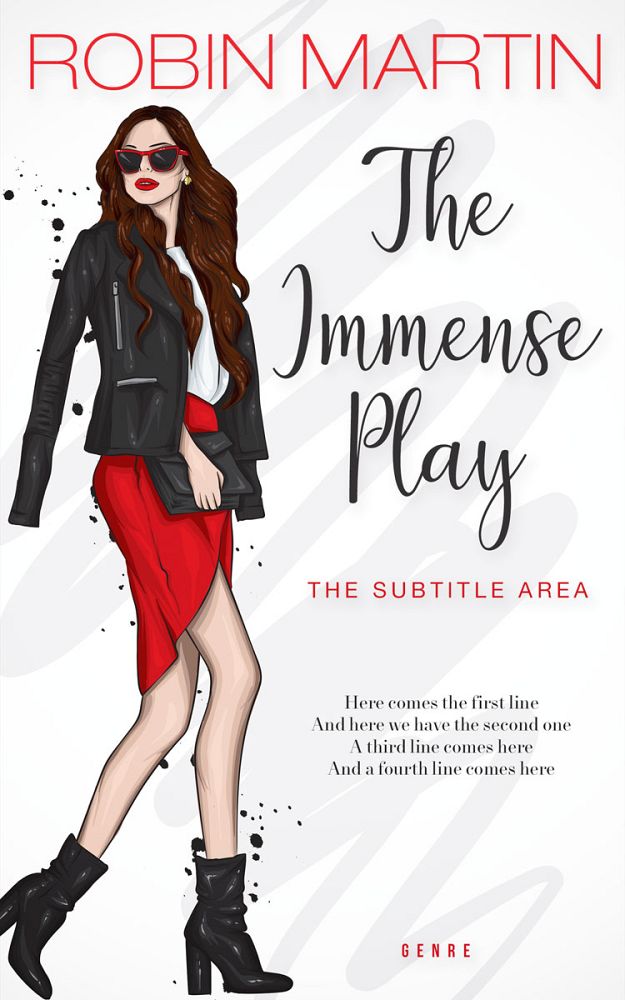 Front view of Dune #8801 - Premade Chick Lit Book Cover | BookCoverZone