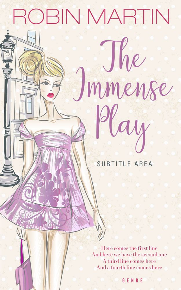 Front view of Merino #8820 - Premade Chick Lit Book Cover | BookCoverZone