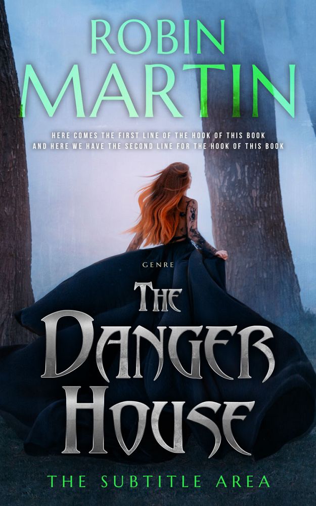 Front view of Heather #8881 - Premade Fantasy Book Cover | BookCoverZone