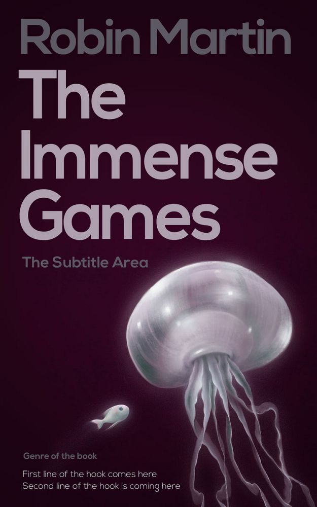 Front view of Aubergine #8908 - Premade Surreal Book Cover | BookCoverZone