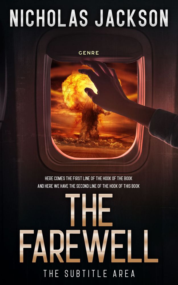 Front view of Cocoa Brown #9340 - Premade Apocalyptica Book Cover | BookCoverZone