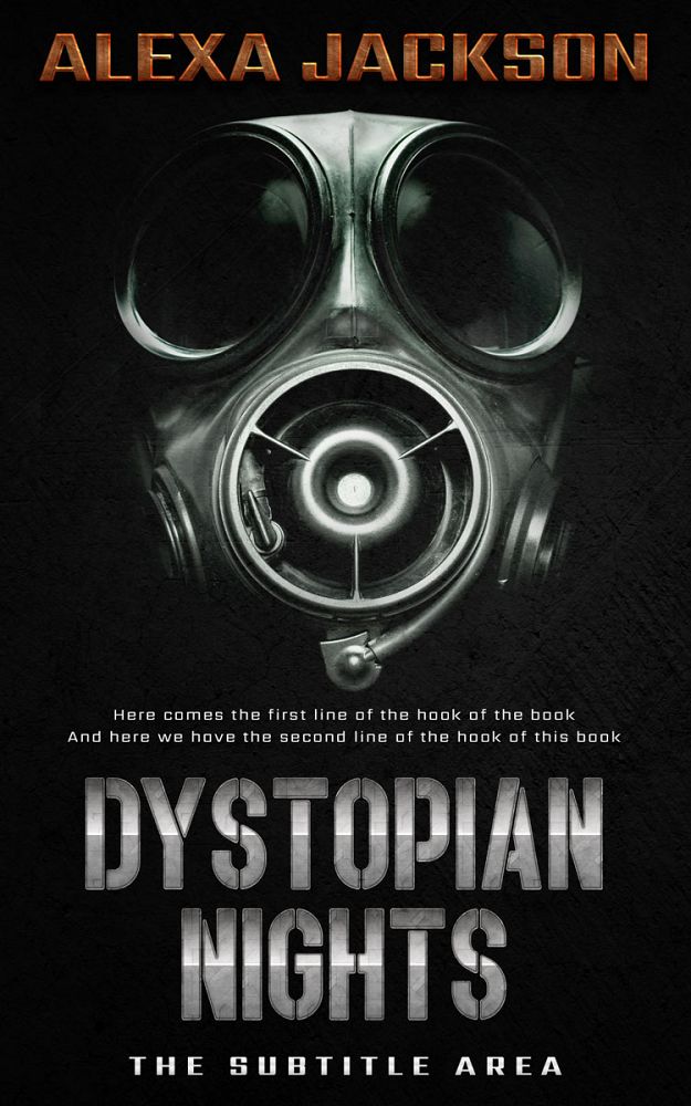 Front view of Heavy Metal #9350 - Premade Apocalyptica Book Cover | BookCoverZone