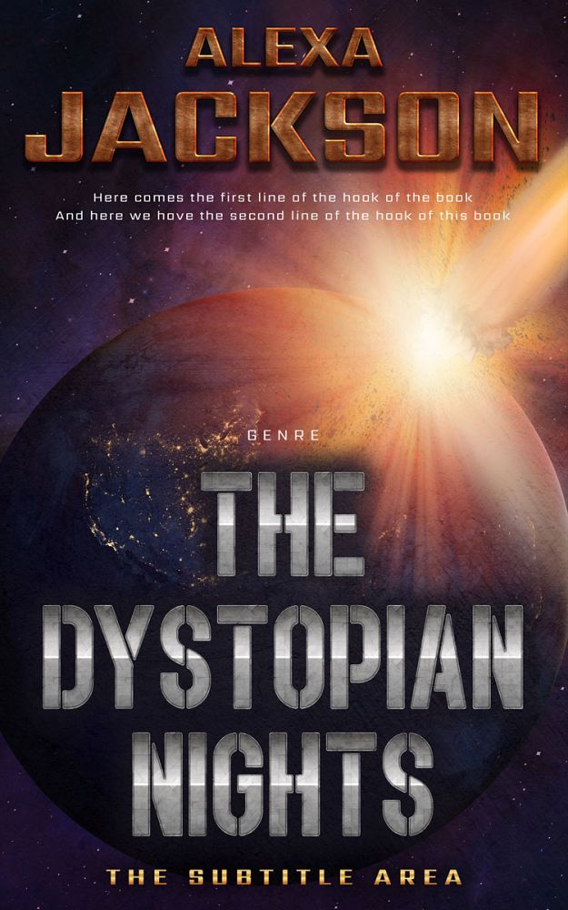 Front view of My Pink #9352 - Premade Science Fiction Book Cover | BookCoverZone