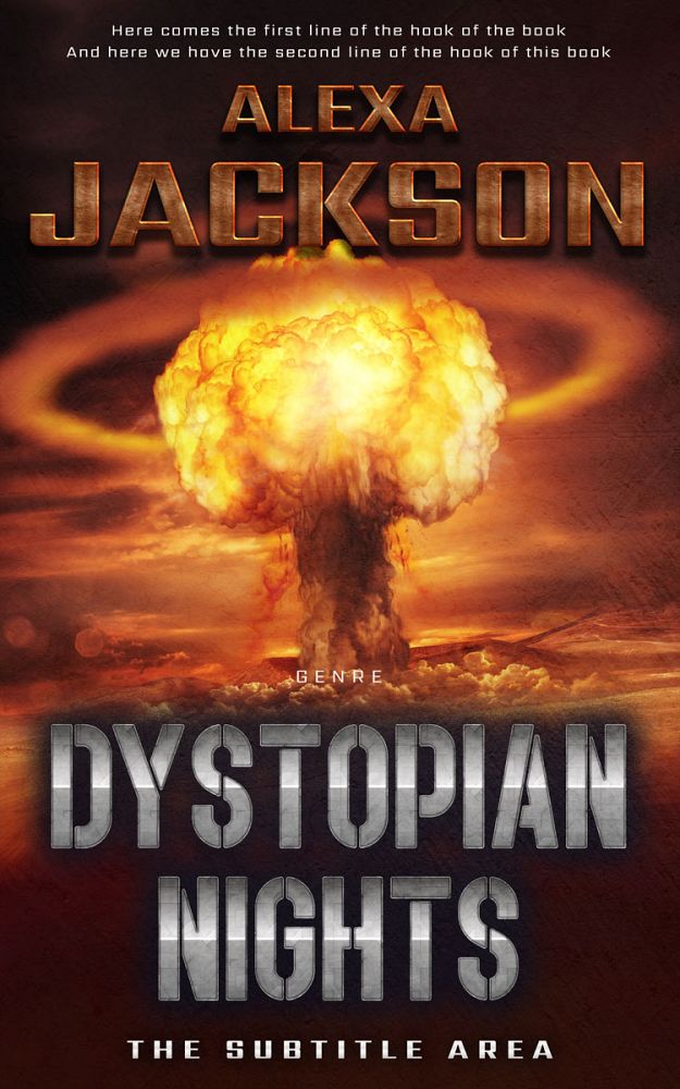 Front view of Eclipse #9353 - Premade Apocalyptica Book Cover | BookCoverZone