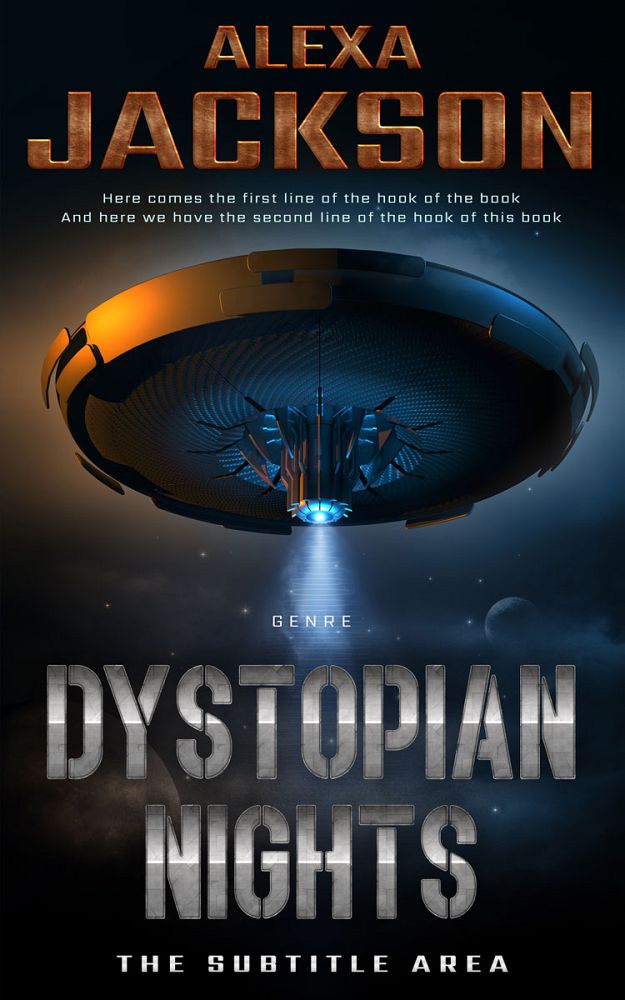 Front view of Shark #9360 - Premade Science Fiction Book Cover | BookCoverZone