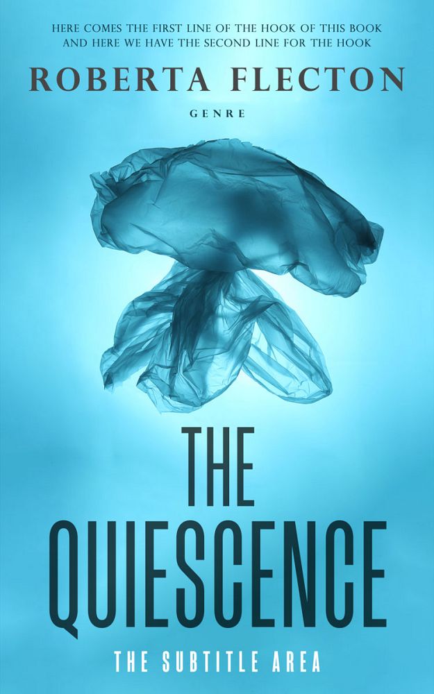 Front view of Turquoise Blue #9404 - Premade Environment & Ecology Book Cover | BookCoverZone