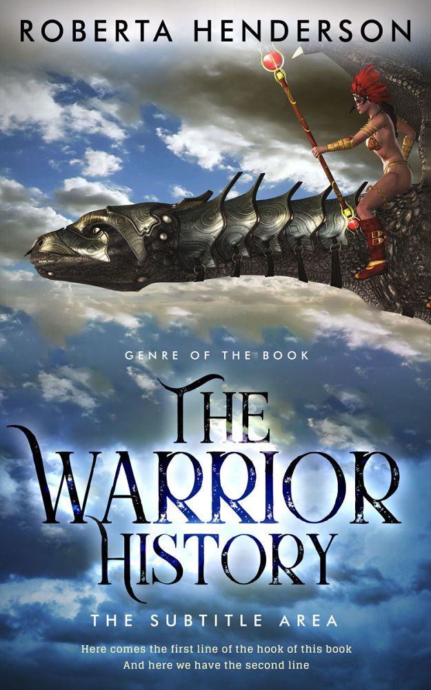Front view of Blue Bayoux #9463 - Premade Fantasy Book Cover | BookCoverZone