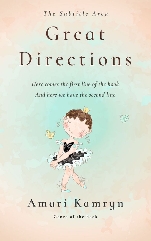 Front view of Periglacial Blue #9501 - Premade Children's Book Cover | BookCoverZone