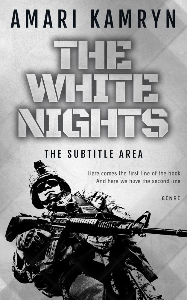 Front view of Silver #9551 - Premade Action & Adventure Book Cover | BookCoverZone