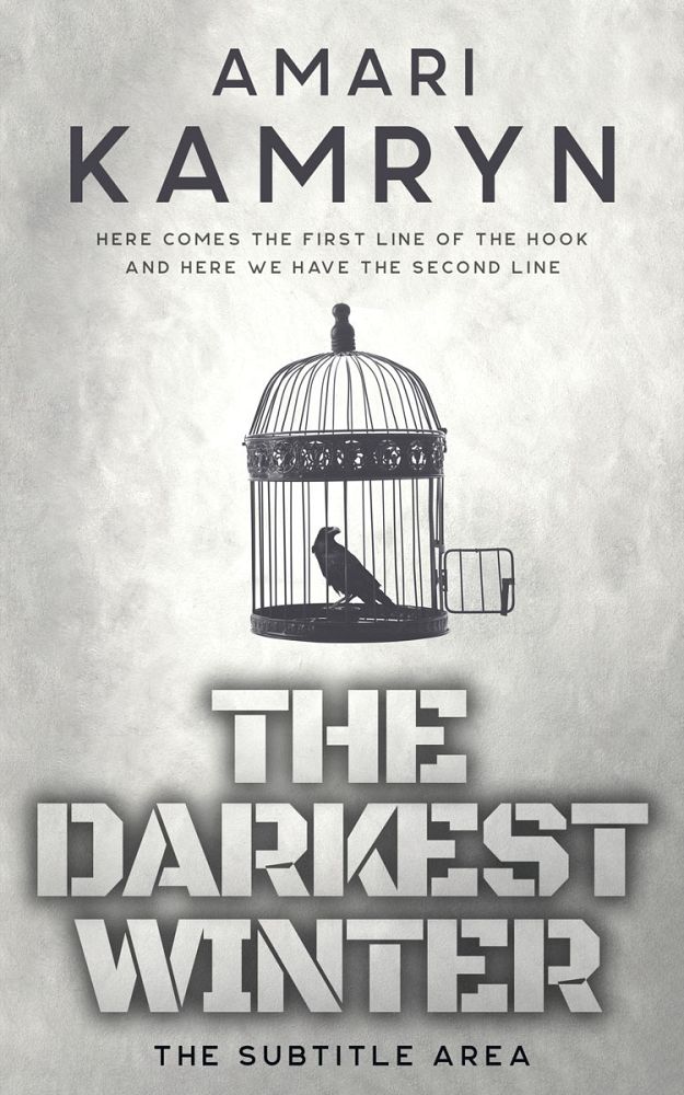 Front view of Quill Gray #9554 - Premade Horror Book Cover | BookCoverZone