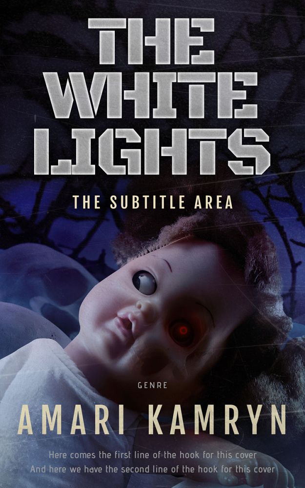 Front view of Steel Gray #9563 - Premade Horror Book Cover | BookCoverZone