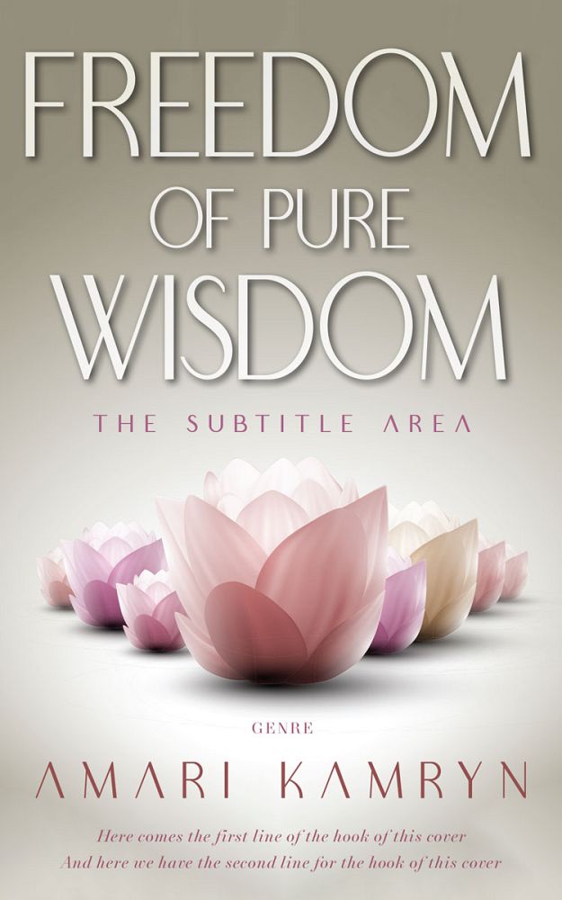 Front view of Swirl #9597 - Premade Health & Mind & Body Book Cover | BookCoverZone