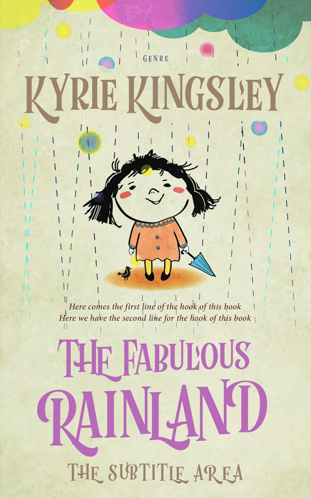 Front view of Tana #9680 - Premade Children's Book Cover | BookCoverZone