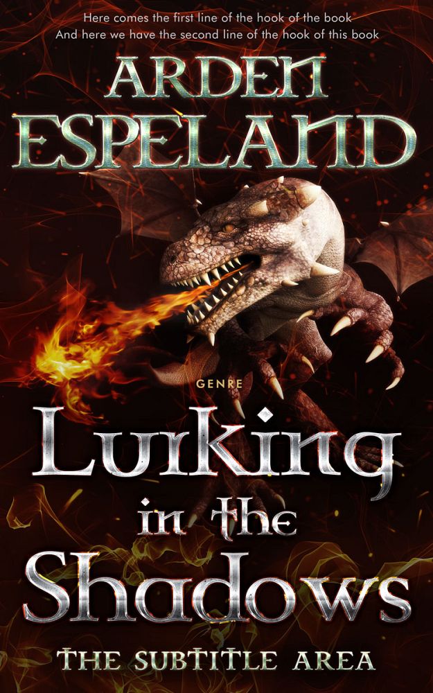 Front view of Crowshead #9734 - Premade Fantasy Book Cover | BookCoverZone