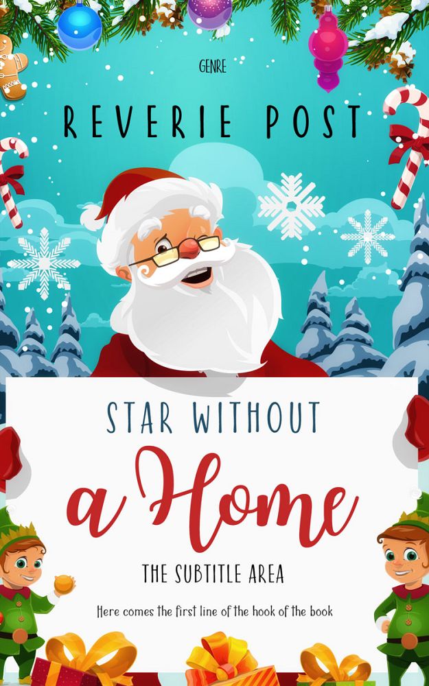 Front view of Aqua Haze #10144 - Premade Children's Book Cover | BookCoverZone