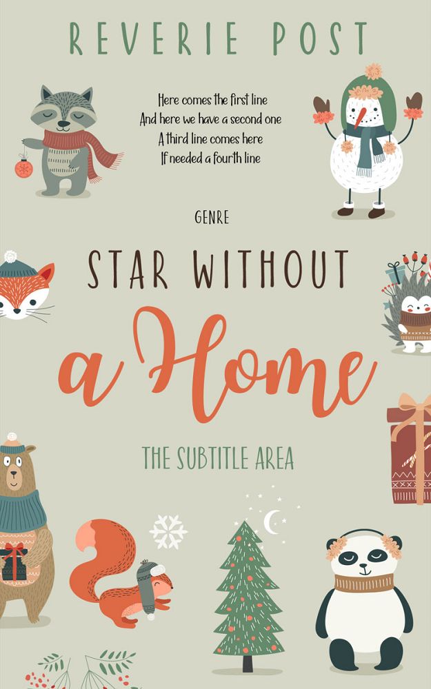Front view of Moon Mist #10147 - Premade Children's Book Cover | BookCoverZone