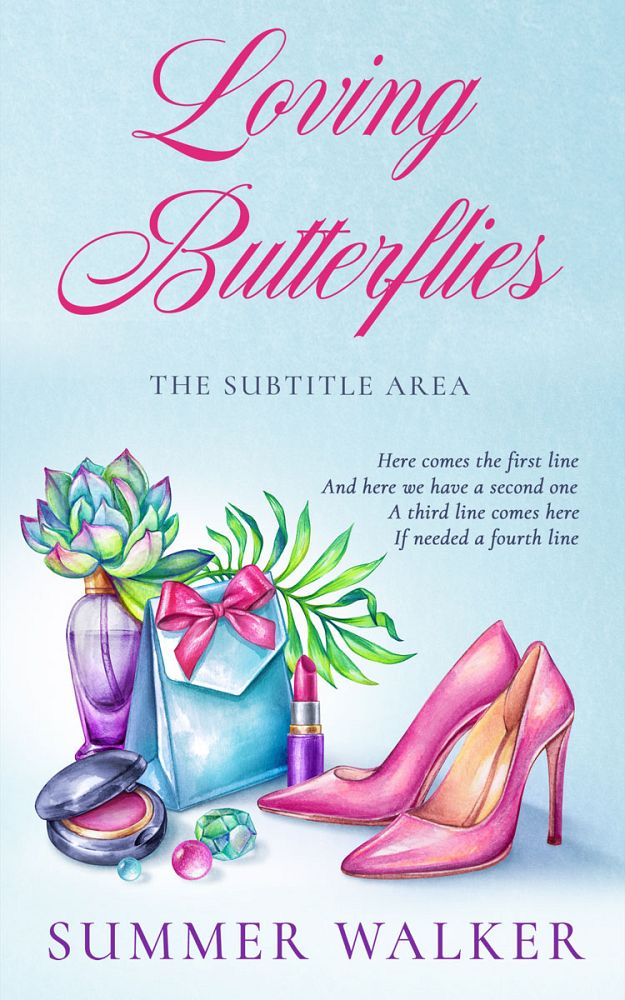 Front view of Botticelli #10190 - Premade Chick Lit Book Cover | BookCoverZone
