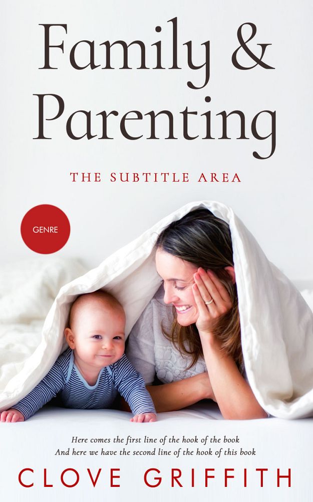 Front view of Bon Jour #10290 - Premade Family & Parenting Book Cover | BookCoverZone