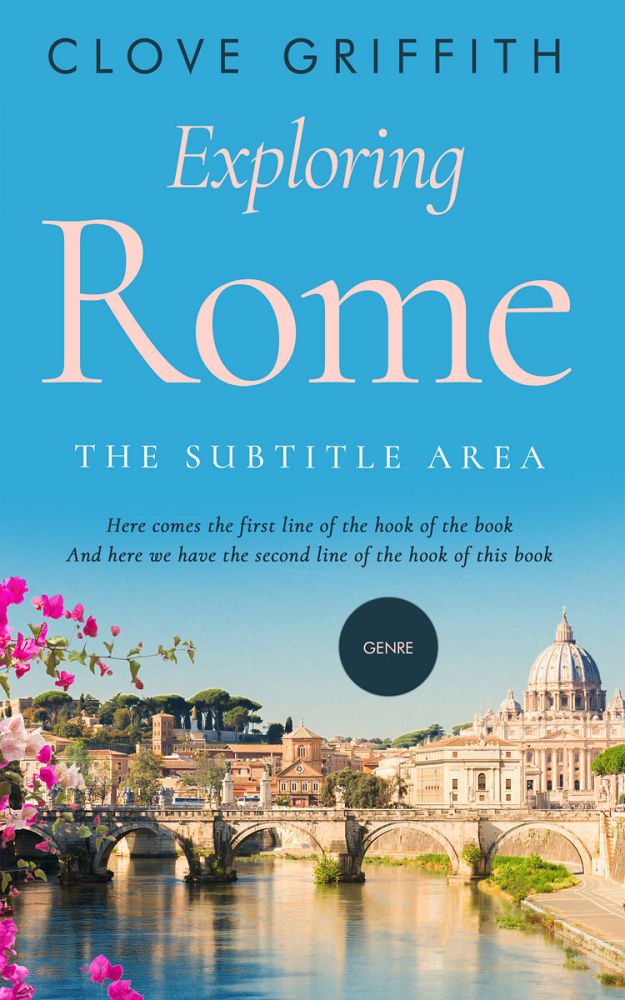 Front view of Vanilla #10305 - Premade Travel Book Cover | BookCoverZone