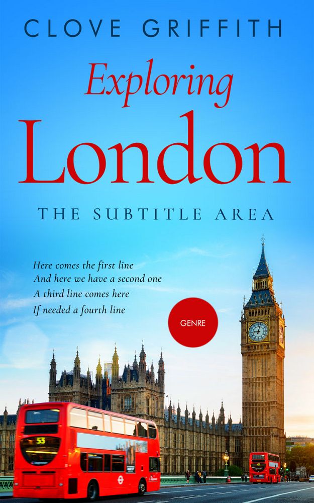 Front view of Picton Blue #10306 - Premade Travel Book Cover | BookCoverZone