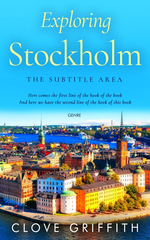 Front view of Picton Blue #10312 - Premade Travel Book Cover | BookCoverZone