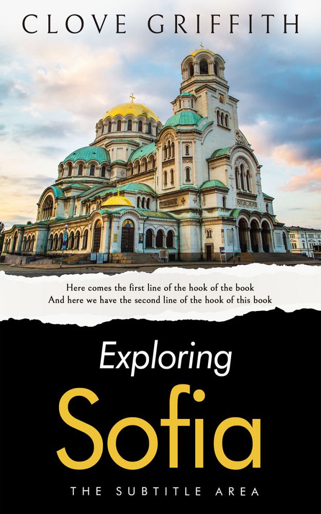 Front view of White Rock #10325 - Premade Travel Book Cover | BookCoverZone
