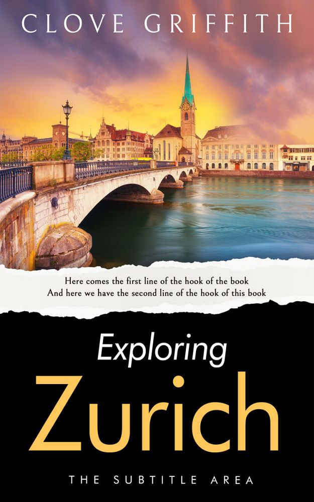 Front view of Antique Brass #10327 - Premade Travel Book Cover | BookCoverZone