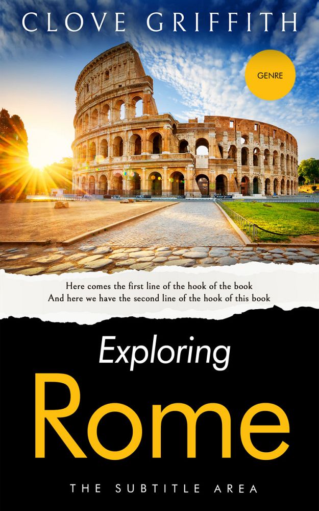 Front view of Zeus #10329 - Premade Travel Book Cover | BookCoverZone