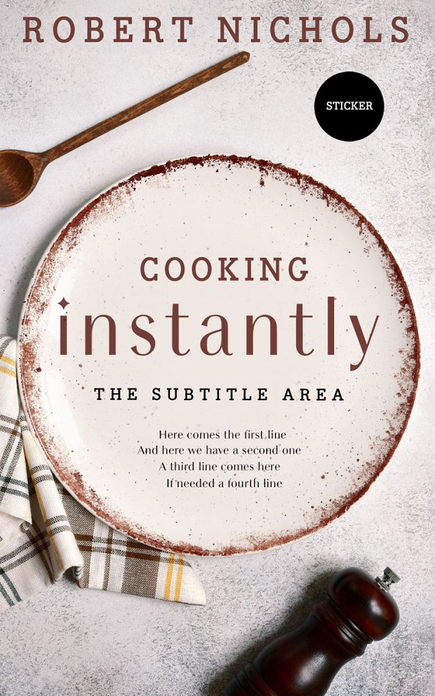 Front view of Swiss Coffee #10437 - Premade Travel Book Cover | BookCoverZone