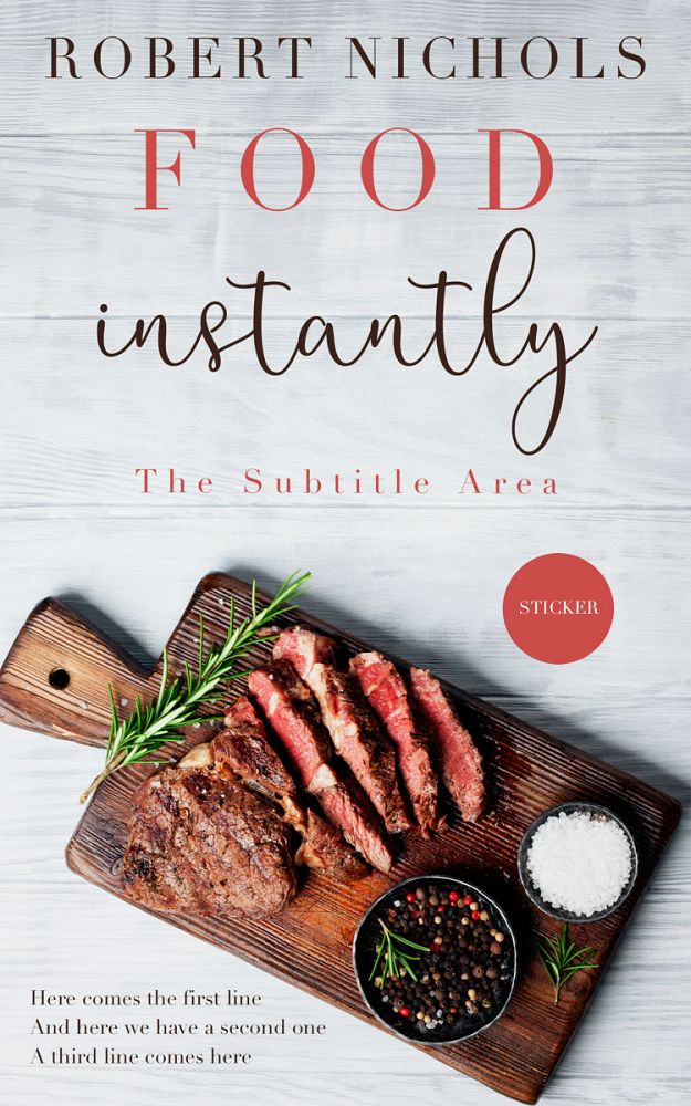 Front view of Iron #10446 - Premade Cookbooks & Food & Wine Book Cover | BookCoverZone