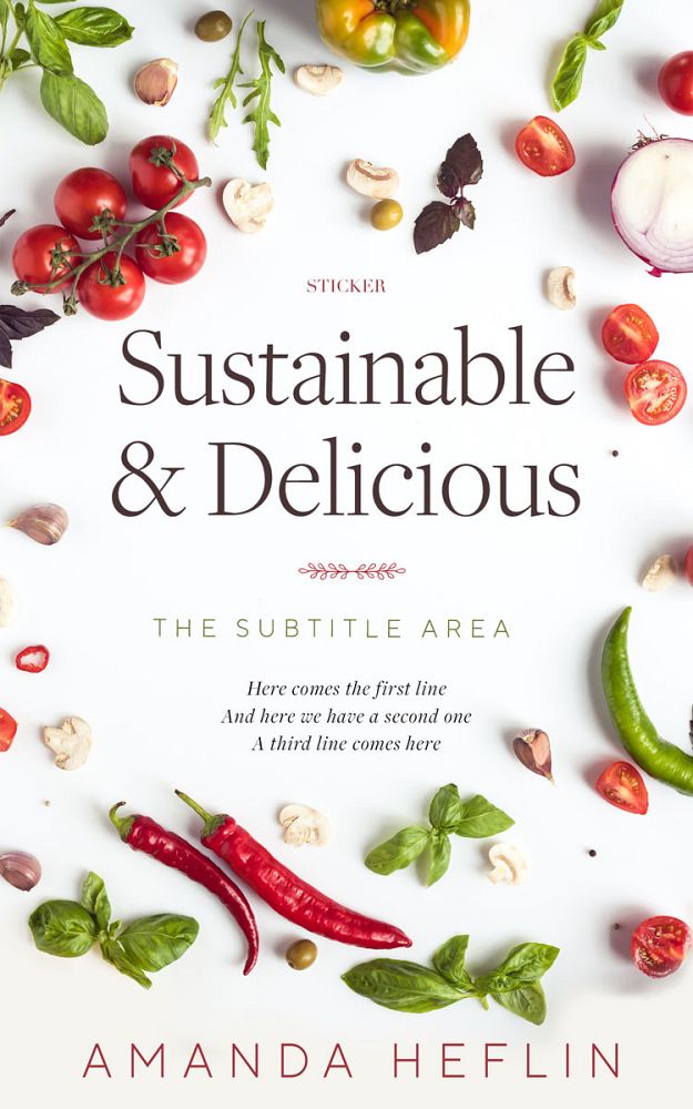 Front view of Desert Storm #10460 - Premade Cookbooks & Food & Wine Book Cover | BookCoverZone